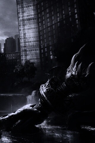 Руины статуи свободы обои