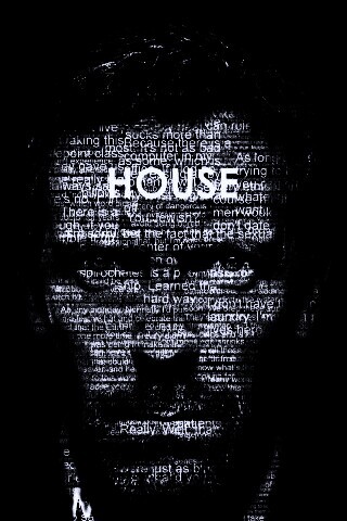 Хаус типографика обои