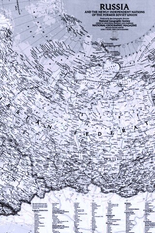 Карта России обои