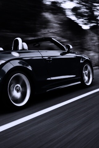 Синий кабриолет Audi обои