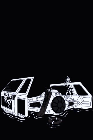 Истребитель империи в экстренной ситуации обои