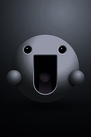 Веселый зеленый смайлик обои