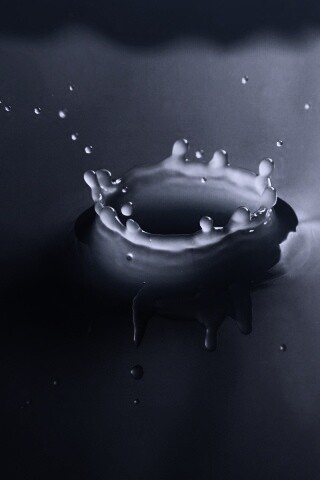 Синий всплеск воды обои