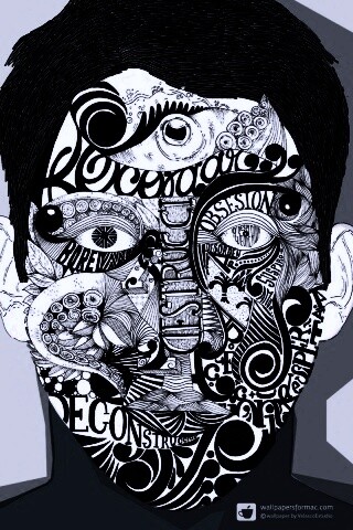 Абстрактное лицо обои