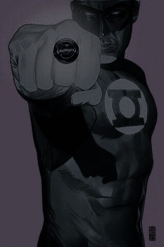 Зелёный фонарь рисунок обои