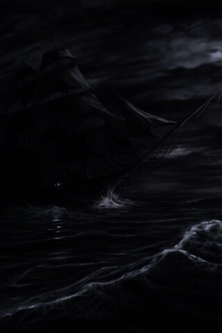 Корабль призрак поднимается со дна обои