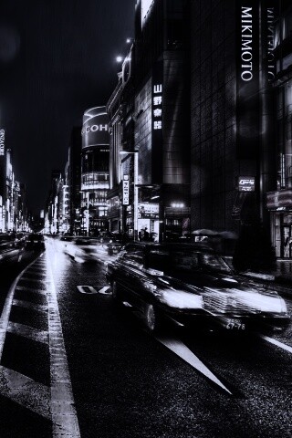 Ночное движение обои