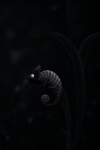 Хамелеон замаскированный под улитку обои