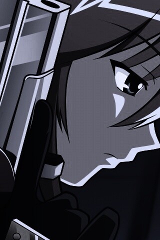 Девушка с пистолетом обои