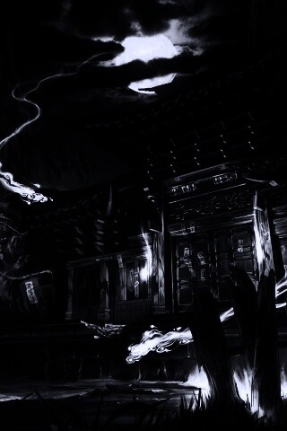 Вход в китайский храм обои