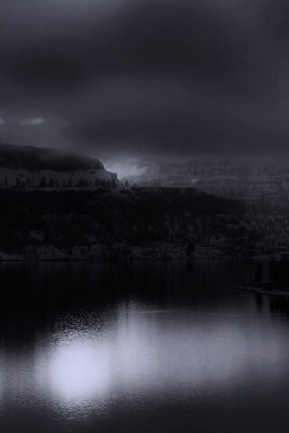 Озеро зимой обои