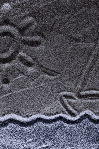 Рисунки на песке обои