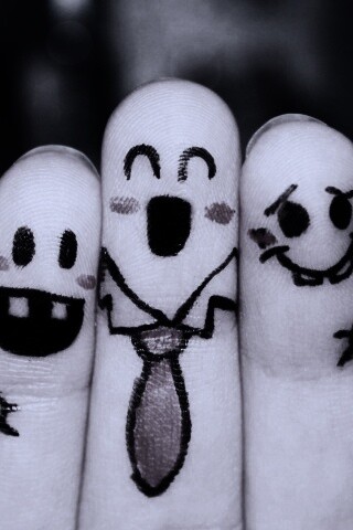 Пальцы-друзья обои