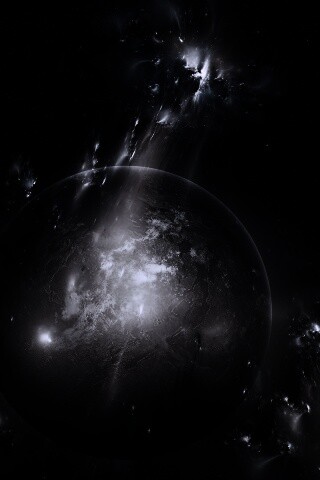 Планета в огнях обои