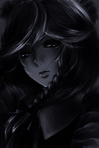 Скетч девушки обои