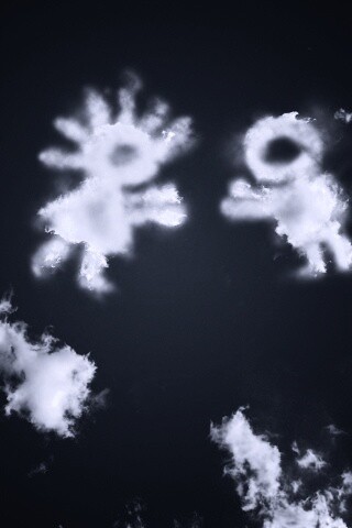 Фигуры из облакоа обои