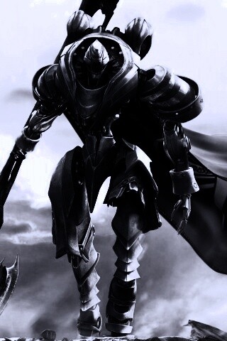 Боевой робот с топором в руке обои