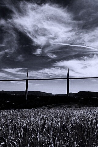 Мост над долиной обои