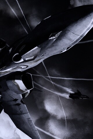 Фантастический самолёт делает бочку обои