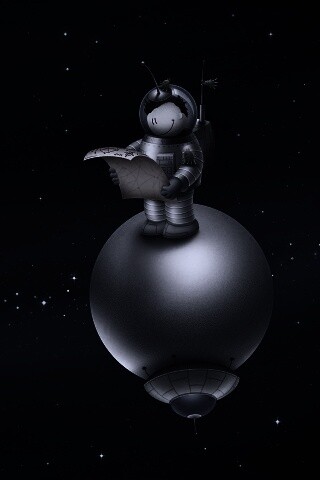 Космонват на луне обои