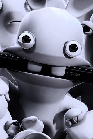 Кролик грызет кинект обои