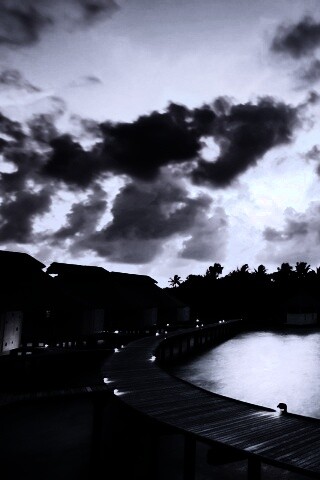 Бунгало на воде обои