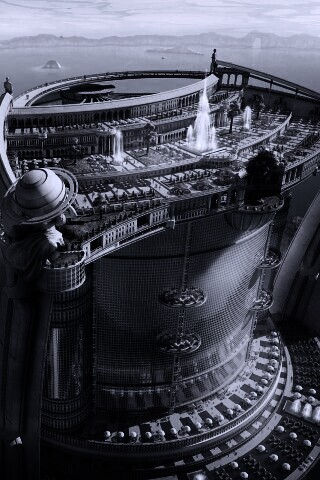 Город будущего обои