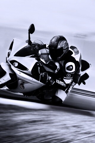 Человек на мотоцикле обои