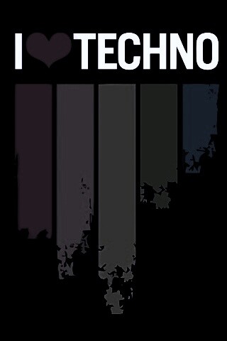 Я люблю техно обои