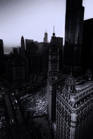 Вид на город обои