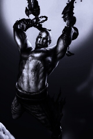 Кратос против монстра обои