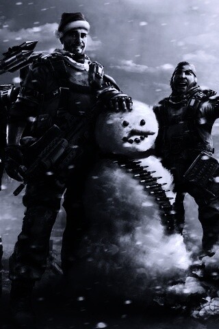 Новый год в шутере обои