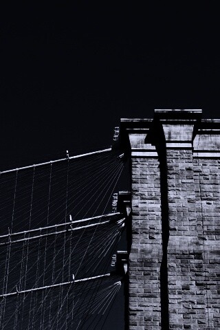 Одна из арок Бруклинского Моста обои