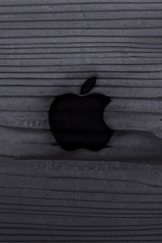 Выжженое яблочко обои