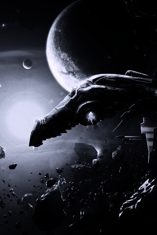 Космические корабли в поясе метеоритов обои