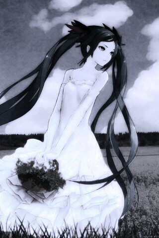 Хатсуне в поле обои