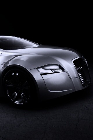 Серебристый концепт ауди обои