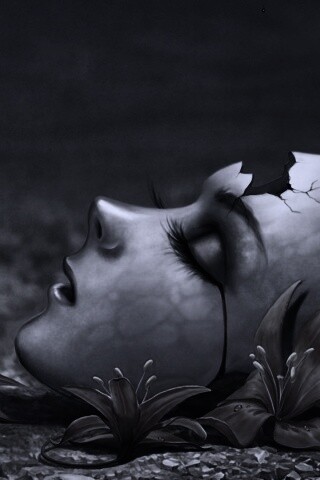 Разбитая маска обои