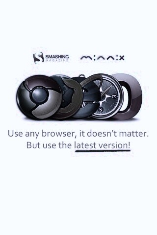 Используй любой браузер, главное — последнюю версию обои