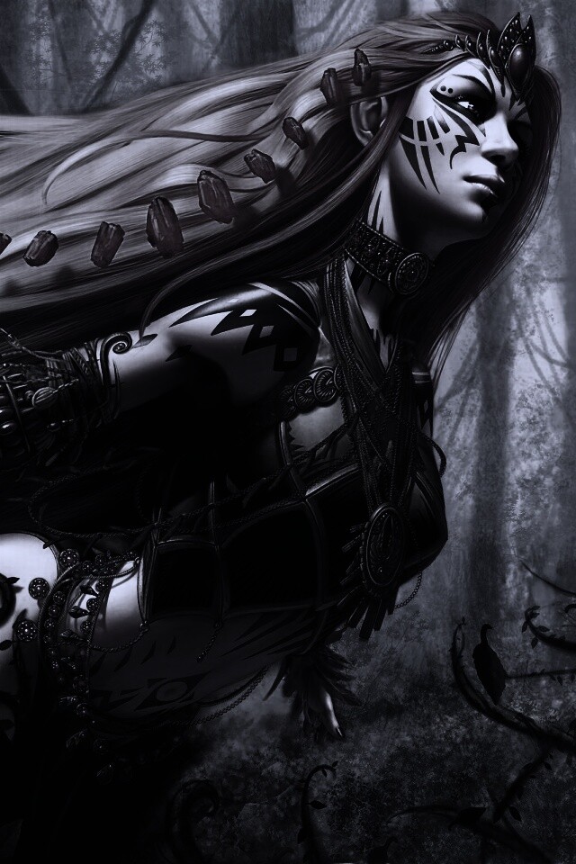 Лесная богиня обои