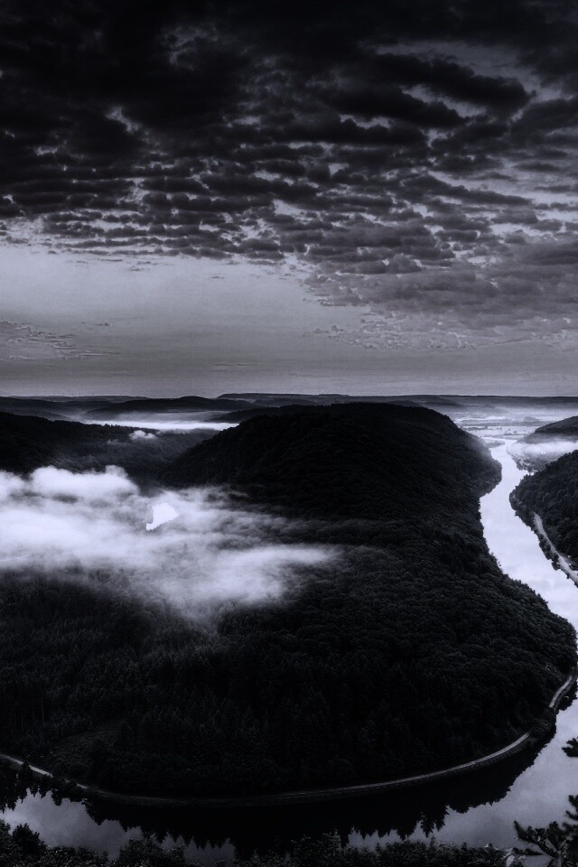 Кривая река обои