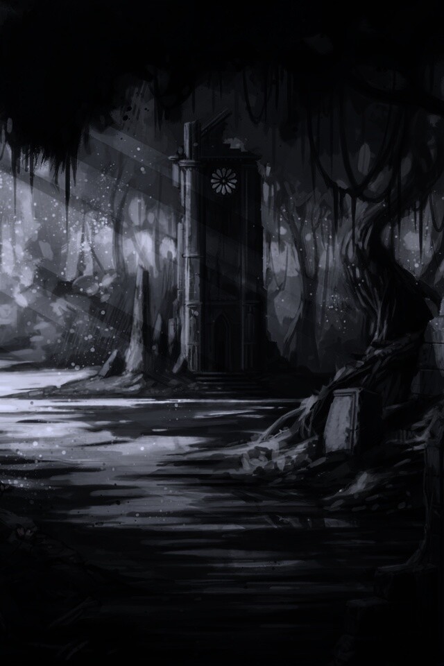 Руины эльфийского города обои