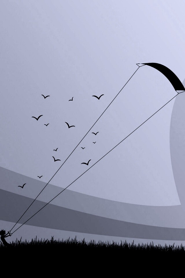 Запуск воздушного змея обои