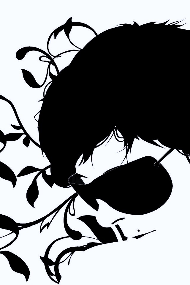 Парень на фоне узора обои