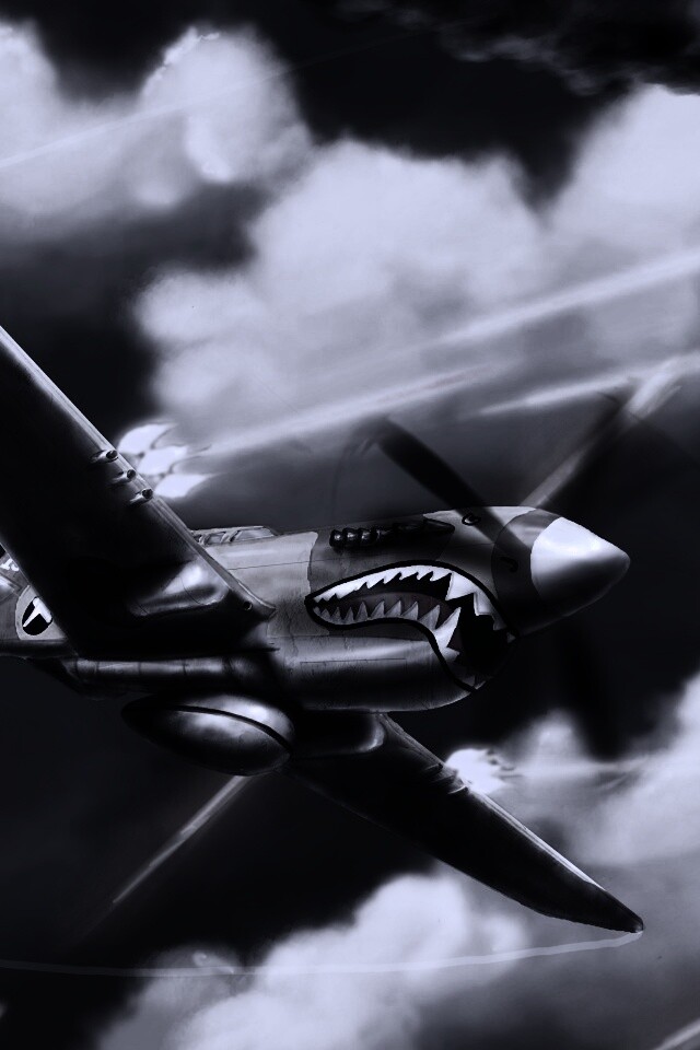 Истребитель акула обои