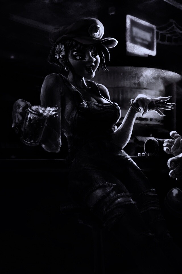 Девушка Марио обои