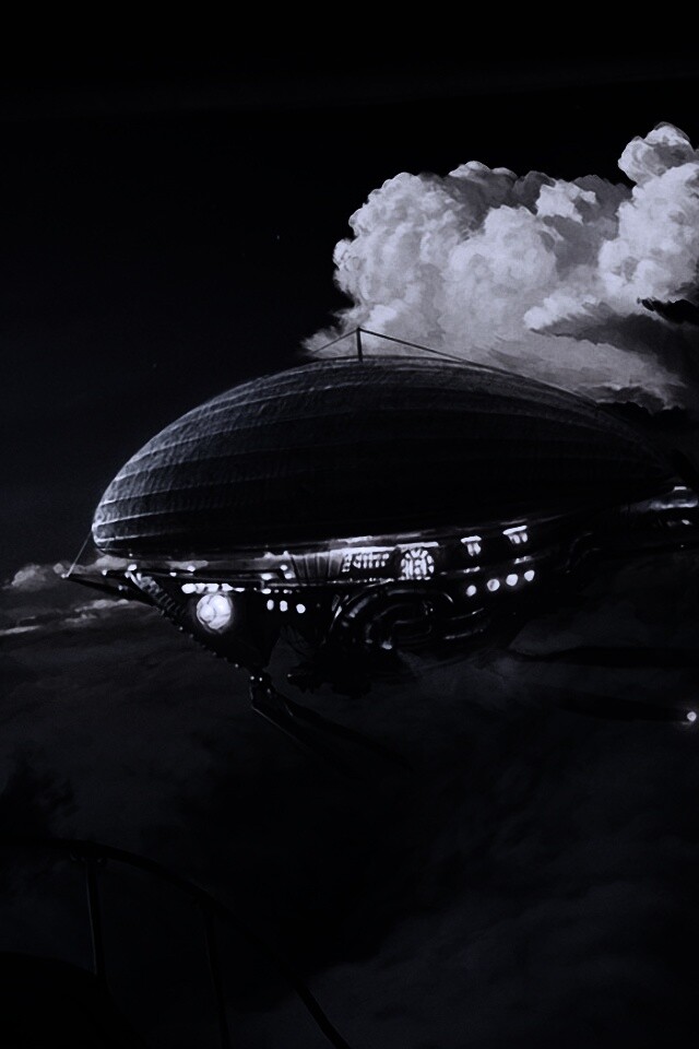 Инопланетный дирижабль обои