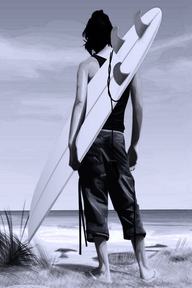 В ожидании волны обои