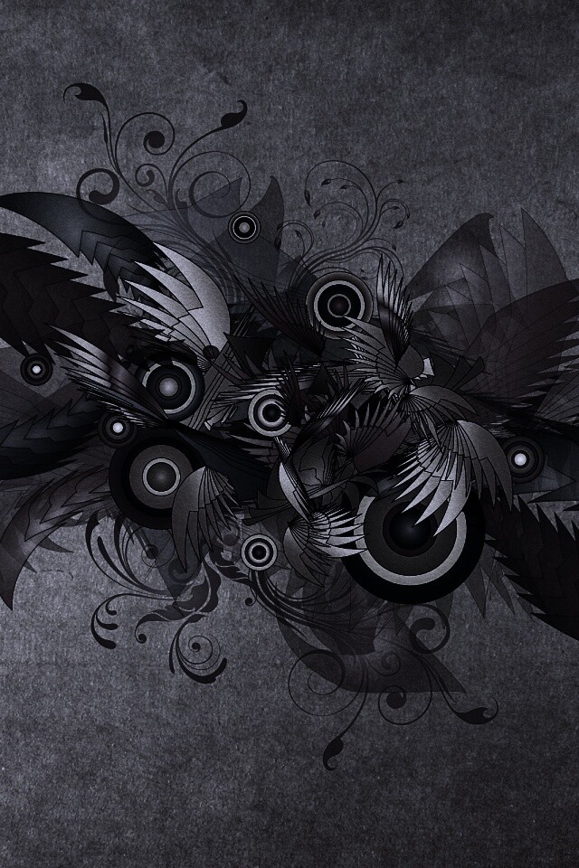 Перья и круги обои