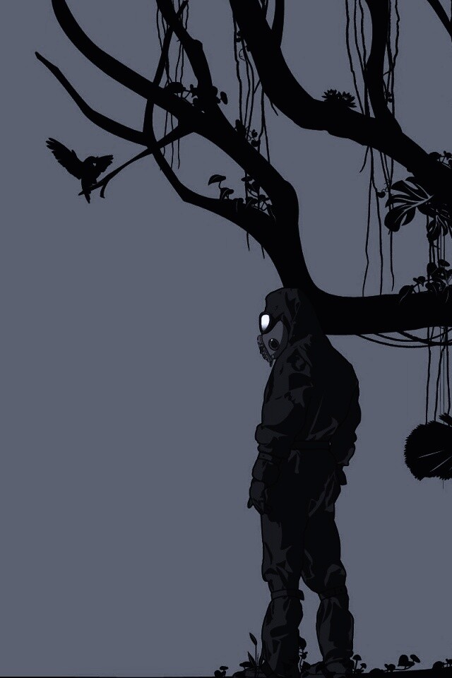 Человек в защитном костюме обои